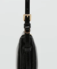 Mango Women's Shiny Shoulder Bag