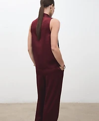 Mango Women's Foulard Satin Blouse