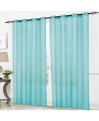 Rt Designers Collection Cara Grommet Curtain Panel for Windows, 54" x 84"