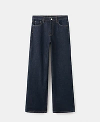 Mango Women's Danila Wide Leg High-Rise Jeans