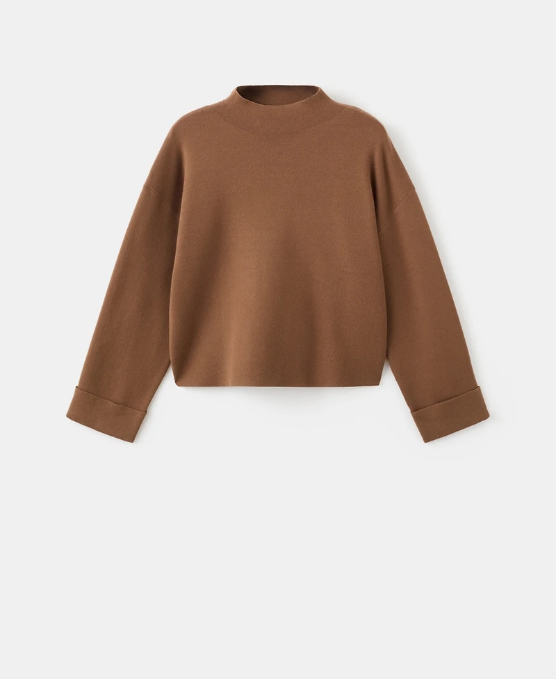 Mango Women's High Collar Sweater