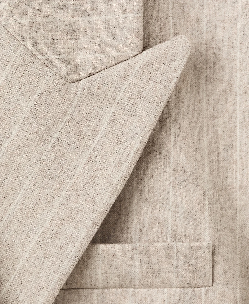 Mango Women's Pinstripe Wool Suit Blazer