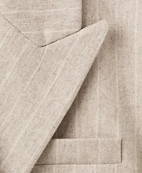 Mango Women's Pinstripe Wool Suit Blazer