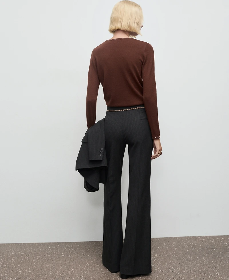 Mango Women's Studded Knitted Sweater