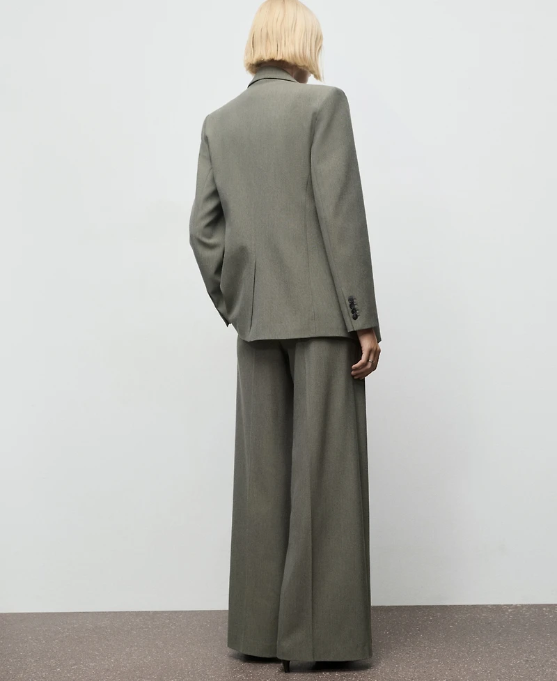 Mango Women's Flap Pockets Suit Blazer