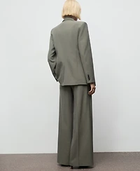 Mango Women's Flap Pockets Suit Blazer