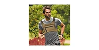 Batfox Lightweight Running Chest Pack: Outdoor Sports Vest Bag with Phone Holder for Cycling, Hiking, Workout, Skiing - Men & Women (Mocha