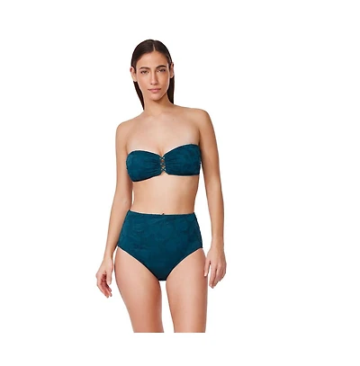 Profile by Gottex Women's Jolene Textured Bandeau Bikini Top