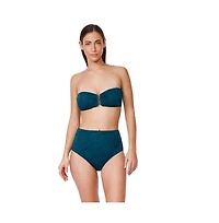 Profile by Gottex Women's Jolene Textured Bandeau Bikini Top