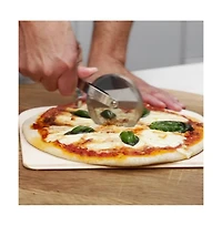 Verve Culture Italian Beechwood Pizza Slicer and Tray Set