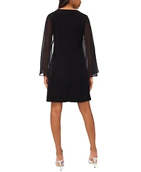 Msk Women's Embellished Crewneck Dress
