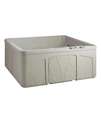 Lifesmart Spas 5 Person Plug and Play 28 Jet Led Outdoor Hot Tub, LS350DX, Sand