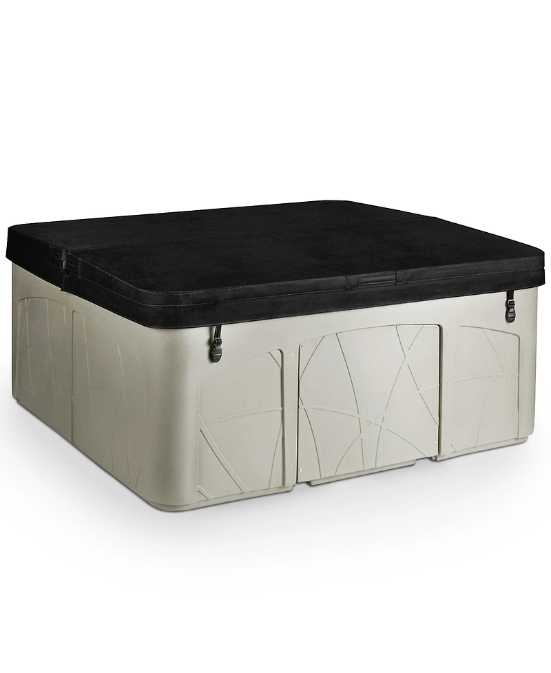 Lifesmart Spas 5 Person Plug and Play 28 Jet Led Outdoor Hot Tub, LS350DX, Sand