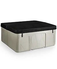 Lifesmart Spas 5 Person Plug and Play 28 Jet Led Outdoor Hot Tub, LS350DX, Sand