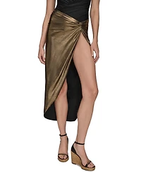 Donna Karan Women's Draped Side-Slit Sarong Skirt