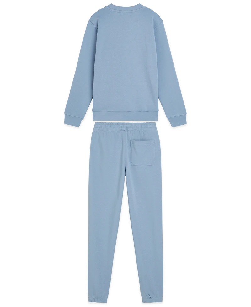 Scotch & Soda Boys' 8-16 Crewneck Sweatshirt and Jogger Pants, 2-Piece Set