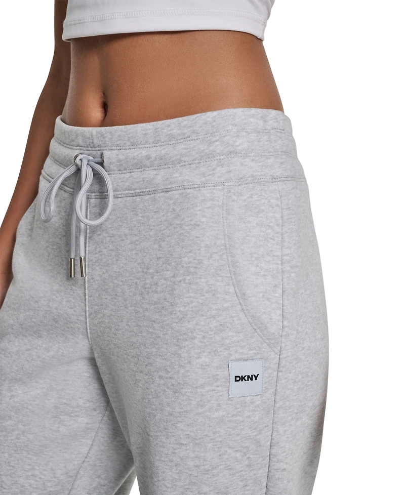 Dkny Sport Women's Tonal Logo Patch Relaxed Fit Track Pants