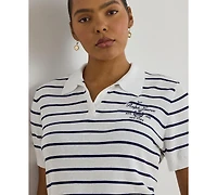Lauren Ralph Lauren Plus Size Striped Polo Sweater
