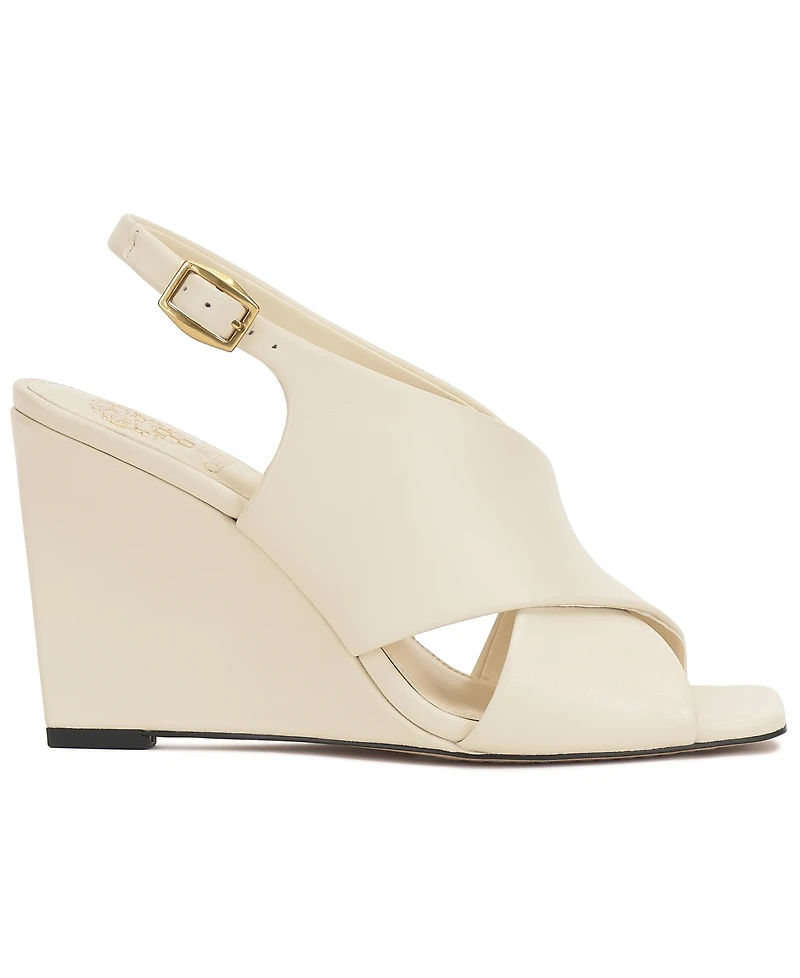 Vince Camuto Women's Ameira Cross Strap Wedge Heel Sandals