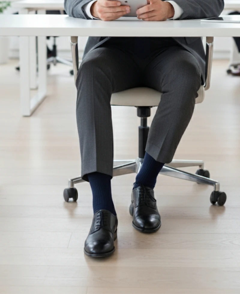 Love Sock Company Men's Ribbed Solid Socks