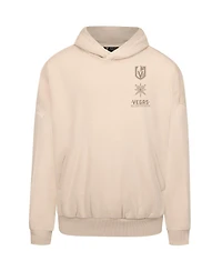 LevelWear Men's Cream Vegas Golden Knights Contact Stamp Pullover Hoodie