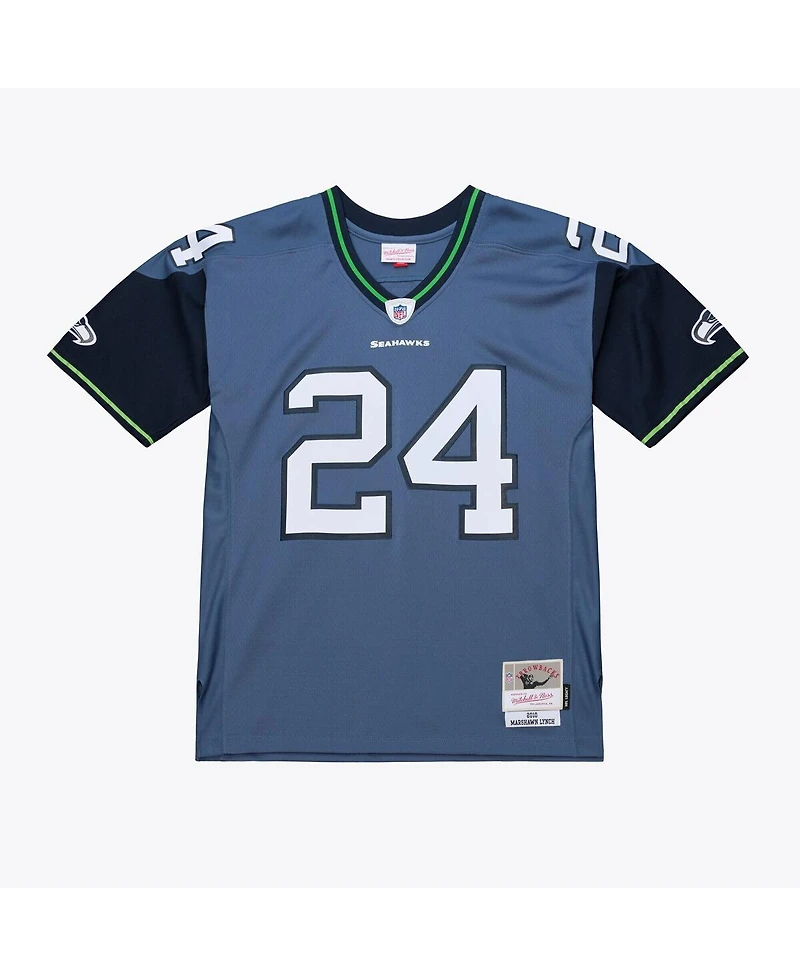 Men's Marshawn Blue Seattle Seahawks 2010 Legacy Throwback Replica Jersey