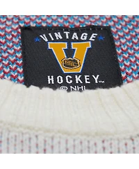 Men's Cream New York Rangers Centennial Retro Logo Sweater