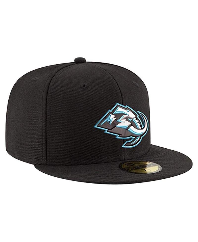 New Era Men's Black Utah Mammoth Core 59FIFTY Fitted Hat