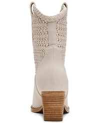 Dv Dolce Vita Women's Alessia Woven Pull-On Cowboy Western Booties