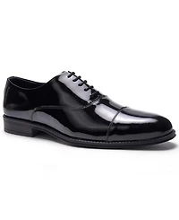 Anthony Veer Men's Nero Cap-Toe Oxford Shoes
