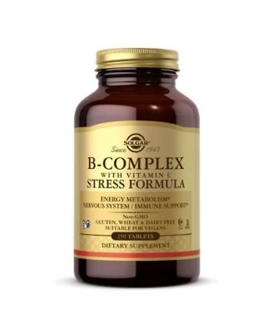 Solgar B Complex With Vitamin C Stress Formula Tablets 250 Tabs