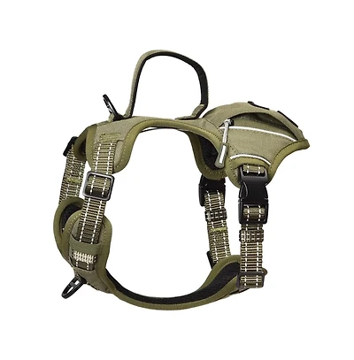 Petmarvel Heavy Duty Tactical Dog Harness with Poop Bag Holder
