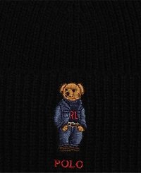 Polo Ralph Lauren Men's Solid Denim Bear Beanie