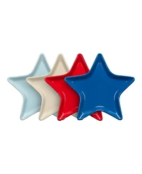 Fiesta Star-Shaped Serving Plates, Set of 4, Service For 4
