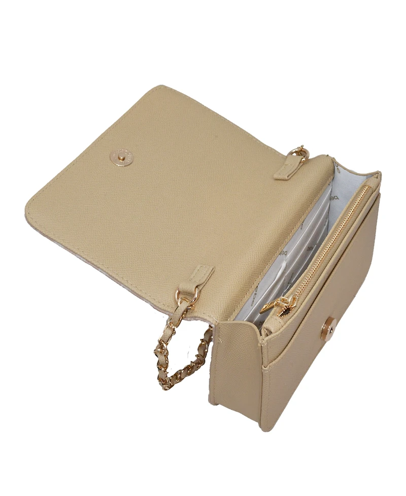 Bebe Women's Adela Monogram Mini Crossbody Bag