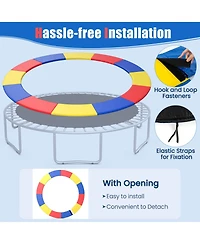 Gymax 15FT Trampoline Spring Cover Universal Trampoline Replacement Pad w/Split Design