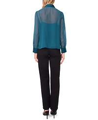 Vince Camuto Women's Long-Sleeve Button-Down Top