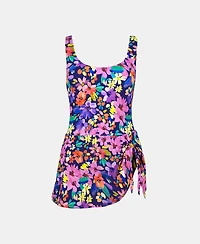 Cupshe Women's Scoop Neck Tie Knot One Piece Swimsuit Swim Dress