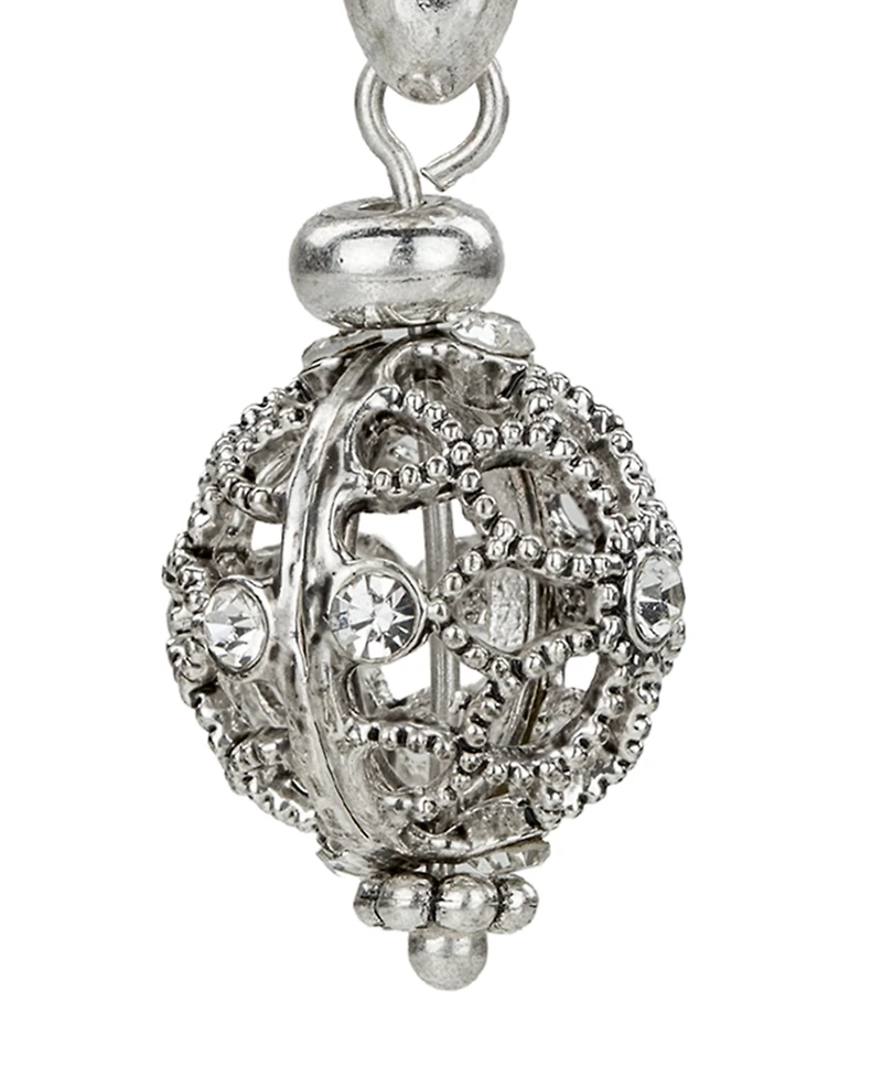 Patricia Nash Silver Plated Bead Drop Earrings