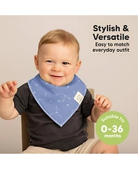 KeaBabies 10pk Baby Bandana Bibs, Cotton Drool Bibs for Boy, Girl, Infant, Newborn