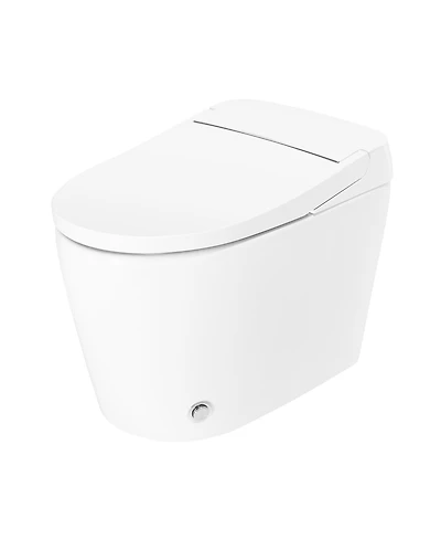 Casainc Smart Elongated One-Piece Bathroom Fixture With Heated Seat, Auto Flush Night Light And Deodorizer