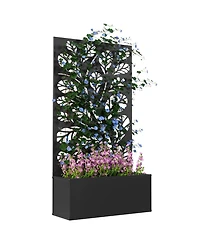 Outsunny Garden Box with Privacy Panel