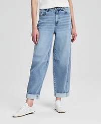 And Now This Women's Cuffed Barrel-Leg Jeans, Macy's Exclusive