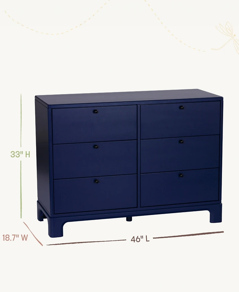 Little Seeds Baby Neutral Posey 6-Drawer Dresser