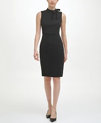 Calvin Klein Women's Mock Neck Short Dress
