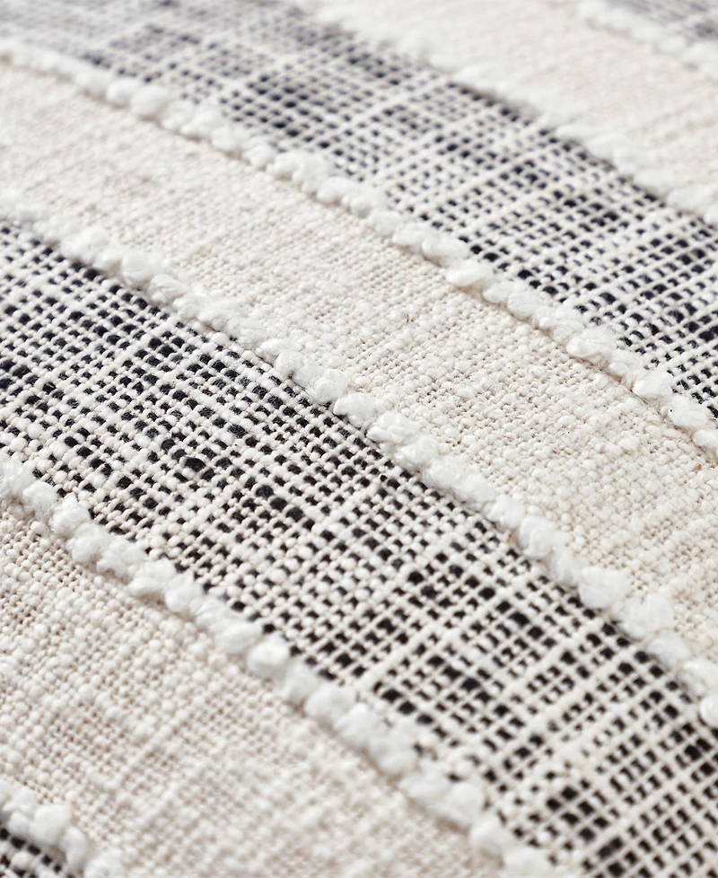 Tahari Home Ariel Fringe Stripe Decorative Pillow, 20" x 20"