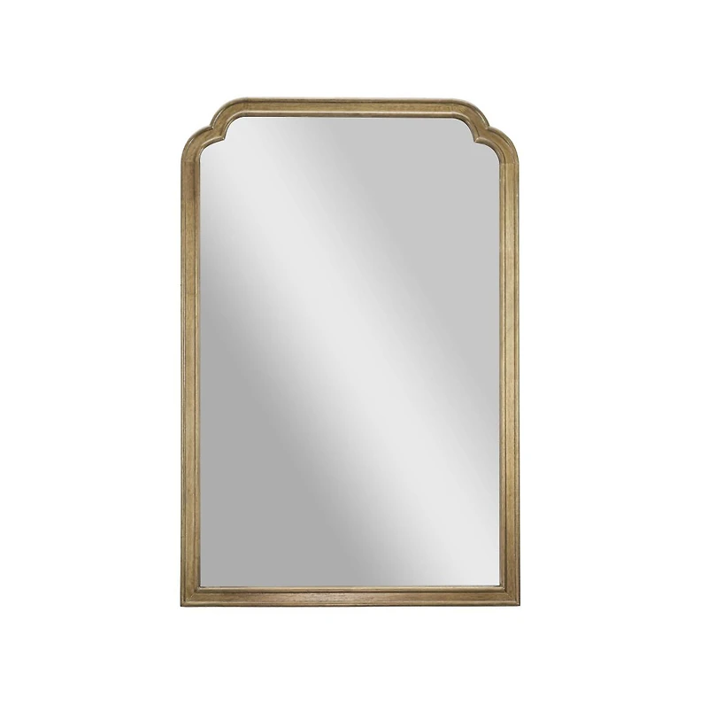 Emma+Oliver Julien Wall Mirror with Solid Wood Frame and Silver Backed Glass for Clarity for Entryways, Dining Rooms & More