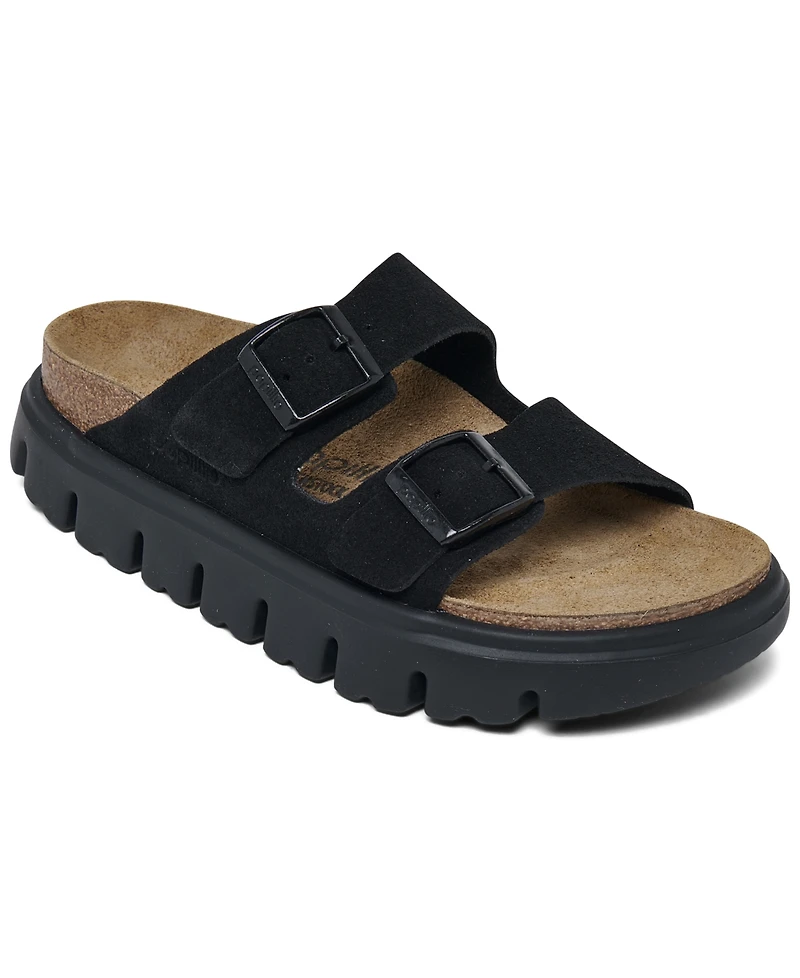 Papillio by Birkenstock Women's Arizona Chunky Suede Leather Platform Sandals from Finish Line