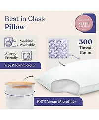 FluffCo Down Alternative Classic Hotel Pillow