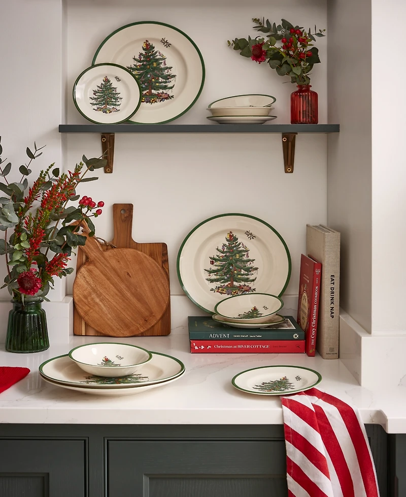 Spode Christmas Tree Hostess Set